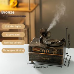 Vintage Phonograph Air Diffuser Humidifier for Home